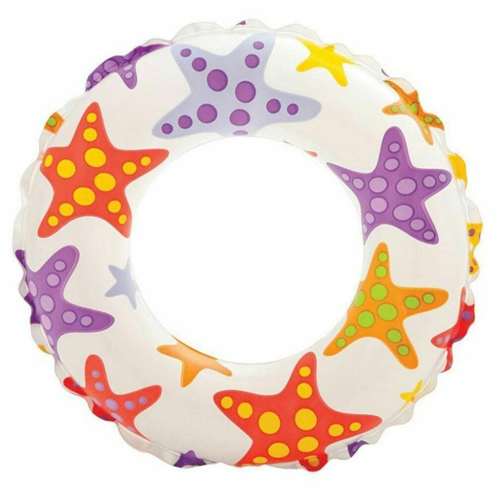 Intex Set 2 Inflatable 20" Kids Swim Rings Starfish Pool Float Toy Summer Tube - Picture 2 of 6